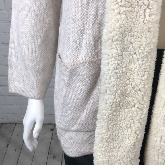 1X 2X Style & Co Natural Heather Sherpa Cardigan - Picture 7 of 7